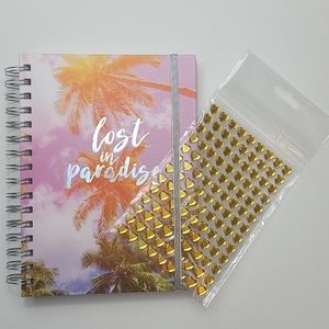 Spiral Journal with heart sticker of 117pc